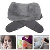Uterus Warming Waist Belt Dark Gray Adjustable Thick Soft Plush