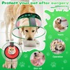 CNEO Inflatable Dog Cone Collar with Detachable Enhanced Anti-Licking Shield,