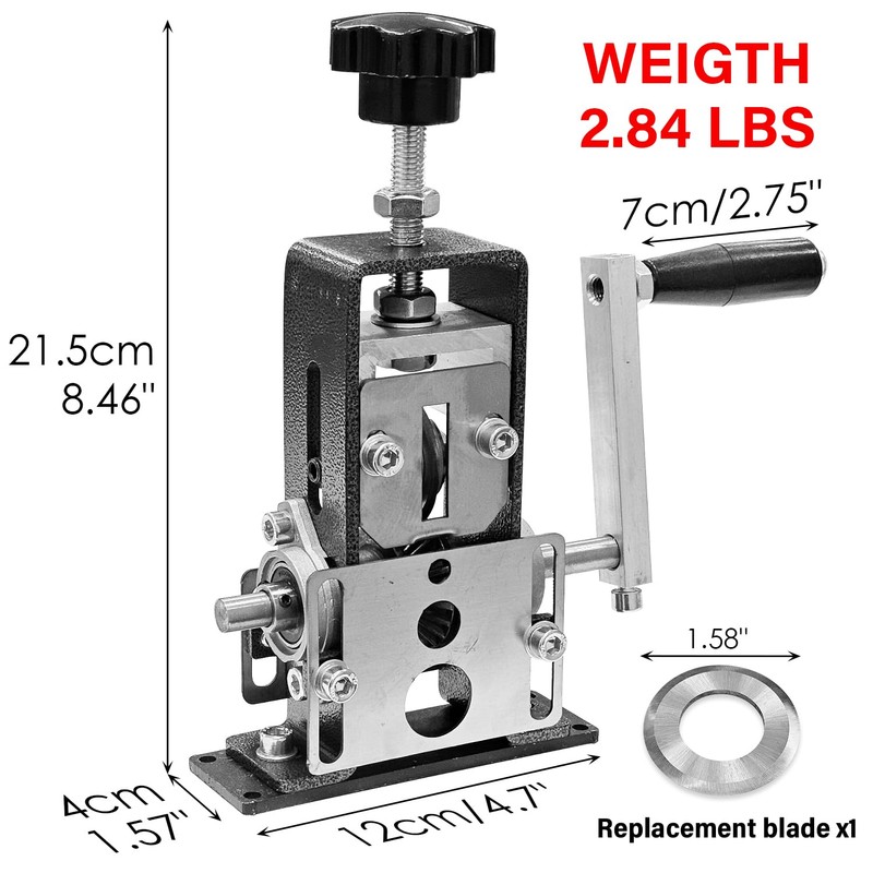 Socpuro Manual Wire Stripping Machine for Gauge Wire 0.06-1'', Scrapping