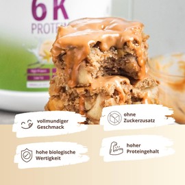 Nutri + Protein Pulver Vanille 1 kg - 80% Eiweiß - Proteinpulver - Proteinshake ohne Laktose + Zucker - 1000 g Eiweißpulver Vanilla Powder