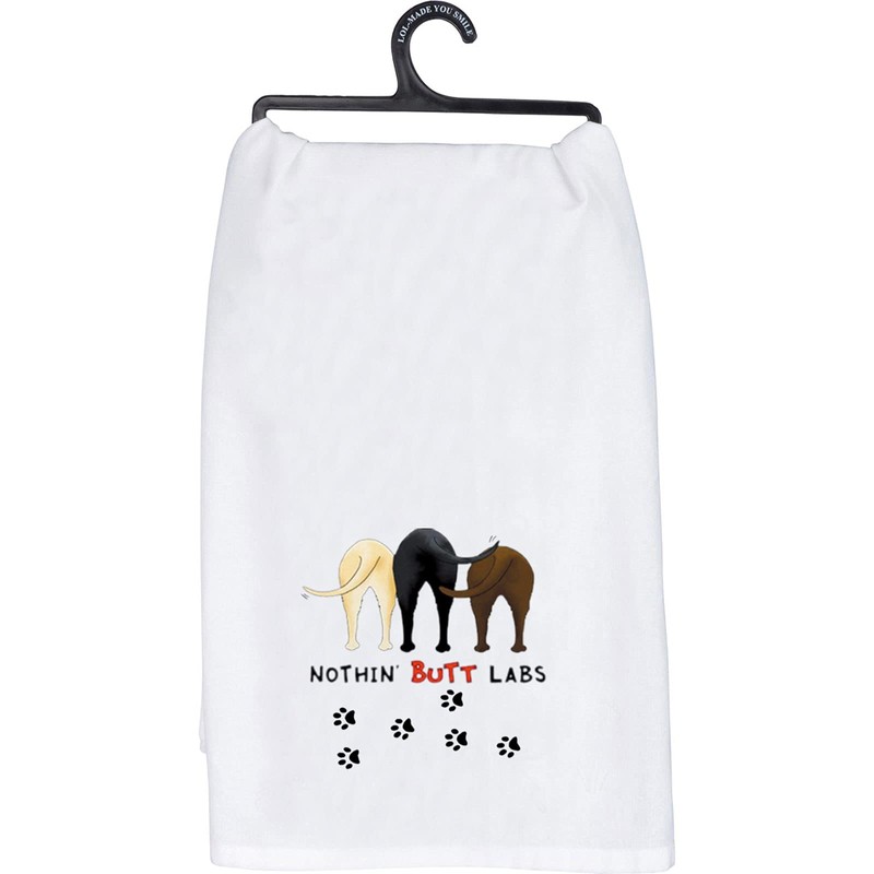 MEIKIUP Funny Dog Butt Kitchen Towel Labrador Dog Lover Gift