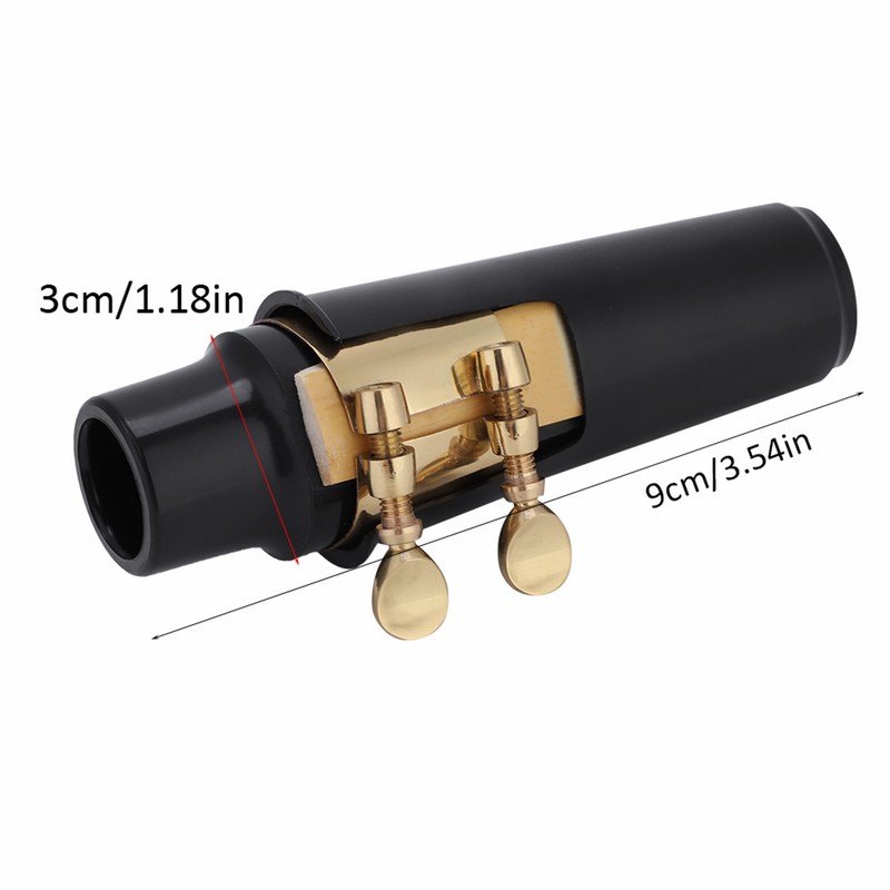 Alto Sax Saxophone ABS Mouthpiece with Cap Metal Buckle Reed