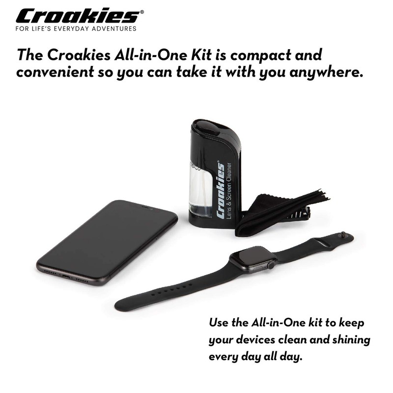 Croakies All-in-one Cleaning Kit | Lens Care Travel Kit with