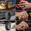 Egnaro Silicone Ring Men 1/4/5/6/7 Multipack of Breathable Mens Silicone