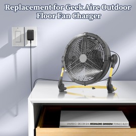 DONYOIE Charger for Geek Aire CF100M CF100M-U-A CF-100 CF100 Outdoor Floor Fan Power Cord AC Adapter UL Listed DC Adaptor Supply