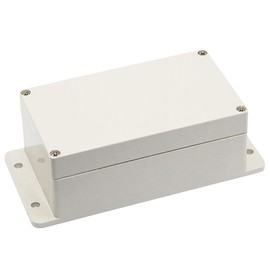 Powertool IP65 Junction Box - Waterproof Enclosure Instrument Case - ABS Electrical Project Box DIY For Electronic Projects, Power Supply Units (1 Piece, Grey)