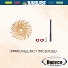 Dedeco Sunburst Radial Bristle Discs - 7/8" (22mm) Dia, TC
