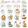 DECOWALL DS12-8074 Baby Animals and Quotes Wall Sticker Decor Zoo