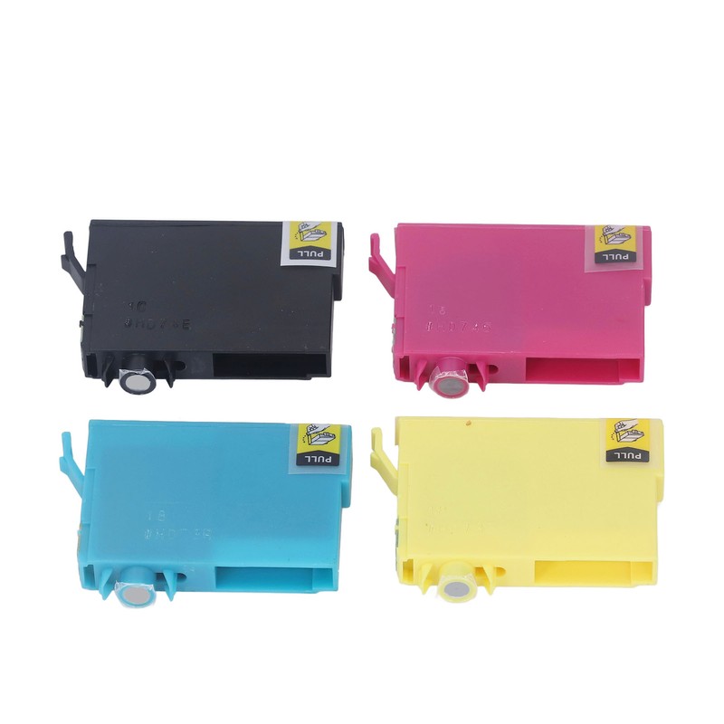 4Pcs Ink Cartridges Compatible Refill Replacement 4 Colors BK C
