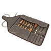 Tourbon Waxed Canvas Roll Up Tool Bag Electricians Carpenters Tools