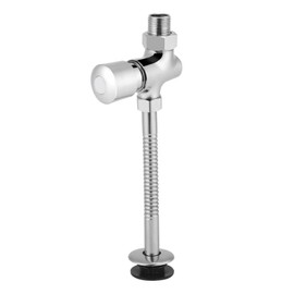 Sanpyl Flush Valve, Zinc Alloy Body, Urinal Valve, 0.5 Inch Connection, Hand Push Type, Time-Extended Shut Off