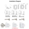 HAFELE 95 Degree Inset Hinges 40mm with Hydraulic Damper for