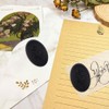 Aiviman Rose Oval Wax Seal Stickers, 50Pcs Black Self-Adhesive Envelope