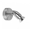 Leyton Lighting GU10 Single Bullet Spotlight Lamp, Brushed Chrome