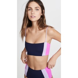 LSpace Women's Rebel Heart Bikini Top, Midnight Blue/Lilac/Fuchsia, Small