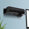 efuturetime® 2 x Wall Shelves, Black Acrylic, 23 x 9.5