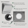 Vent Systems 4" Inch Air Supply Vent Cover with Rubber