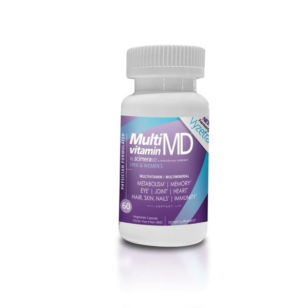 ScimeraMD® MultivitaminMD Full-Spectrum Supplement Capsule with Minerals, Antioxidants, and Superfood Combination for Metabolism, Joint Support, Hair, Skin, and Nails, 60 CT