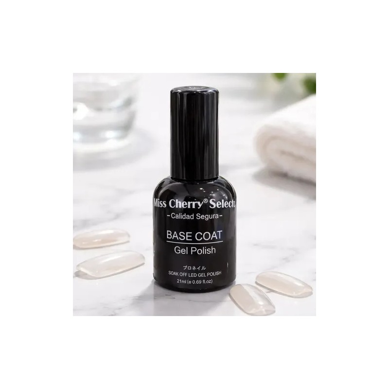Base Coat Miss Cherry Gel Semipermanente Uñas 21ml