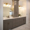 HAHZT Brushed Gold Bathroom Light Fixtures 3-Lights Vanity Lights with