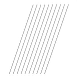 VictorsHome - Varillas de aluminio redondas de 2 mm x 300 mm, barra de torno de eje sólido, para manualidades, RC modelo de aviones, coche, 10 unidades