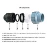 BFG MDPE Fitting für Wasserrohre, 2er Pack, Adapter 20mm x