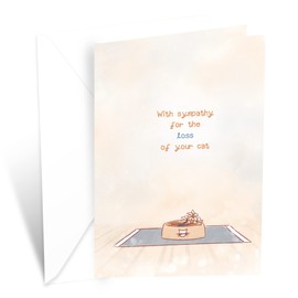 Loss of Cat Sympathy Card | Made in America | Eco-Friendly | Thick Card Stock with Premium Envelope 5in x 7.75in | Packaged in Protective Mailer | Prime Greetings