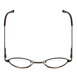 Calabria Flex Collection KIDS 66 Round Blue Light Blocking Reading Glasses +0.00 Brown Girls