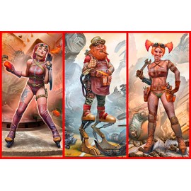 Masterbox Bundle LOT of Strange Company’S Episode IV Series 3 Plastic KIT 1/24 Master Box