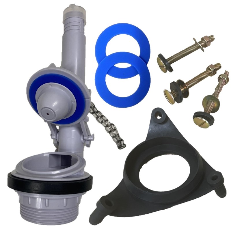Kohler Barrington Replacement Toilet Flush Valve Kit with Adjustable Overflow