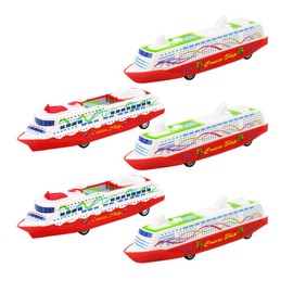 Kidult Toys Cruise Ship Boats Models Toy: DIY Racing Boats Container Vessel Powered Ship Model Educational Toys for Children Back to Power Functions Boy Toy Yacht Models 5Pcs Boat Toys