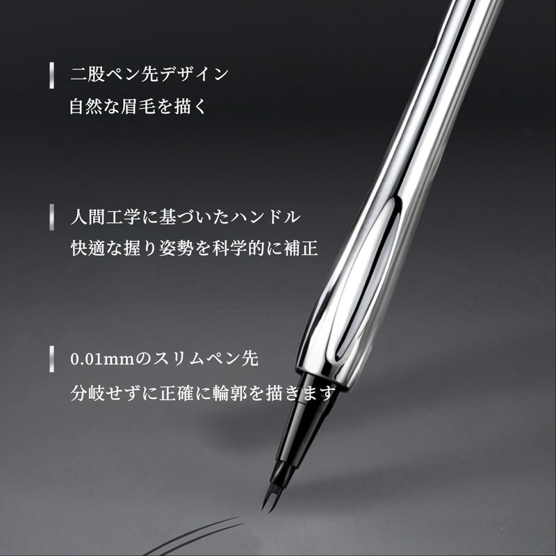 LIANGNISHI New Women's Double Claw Double Point Waterproof Eyeliner, Extra