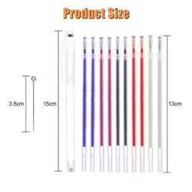 RETON 155 Pcs Heat Erasable Pens Set Includes 5 Pcs Heat Erasable Fabric Marking Pens Heat Erase Pens with 50 Pieces Refills and with 100 Pcs Sewing Pins for Quilting Dressmaking,Tailor’s Chalks