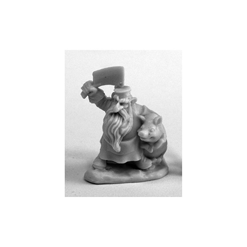 Reaper Miniatures Dwarf Butcher #77460 Bones Plastic D&D RPG Mini