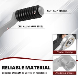 PIKPOP Gear Shift Lever Shifter Foot Pedal Motorcycle Accessories Replacement for Yamaha MT-07 MT07 FZ-07 FZ07 XSR700 2021-2024 (Silver)