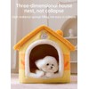 Linghe Fun Cat House Cat Nest Fully Enclosed Comfortable Warm