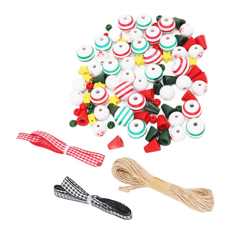 Christmas Bead Decoration Kit DIY Ornament Set Tree Hanging Decor