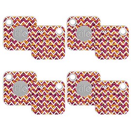 MightySkins Skin Compatible with Tile Mate w/Replaceable Battery (2018) - Chevron Summer | Protective, Durable, and Unique Vinyl wrap Cover | Easy to Apply, Remove | Made in The USA