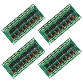 ALMOCN 4pcs 8 Channel Optocoupler PC817 8 Channel Disconnect Board Voltage Converter Adapter Module 3.6-30V Driver Photoelectric Insulated Module (8 Channel Optocoupler)