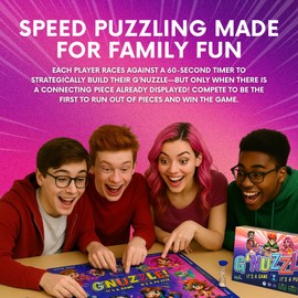 G'Nuzzle – Fast-Paced Puzzle Game for Kids, Families & Adults | 2-in-1 Competitive Puzzle Race Game | 2-4 Players, Ages 7+ | Pickle & Pet Themes