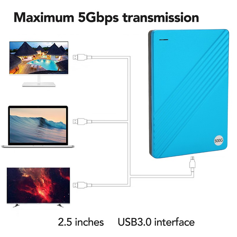 External Hard Drive Ultrathin 2.5 Inch USB 3.0 Aluminium Alloy
