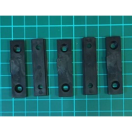 Mending Fixing Plate Brackets Straight Plastic Repair Braces 45mm 5pk inc Screws