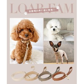 LOARFAM Dog Leash Dog Leash Dog Leash Dog Leash Dog Leash Nascan Prevents Fall Off, For Medium Dogs, Small Dogs, Small Dogs, Ultra Small Dogs, Synthetic Leather, Eco Leather