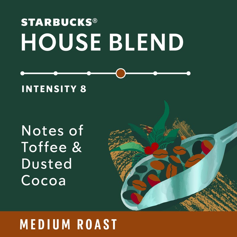 Starbucks by Nespresso Original Line, House Blend, Medium Roast Coffee,