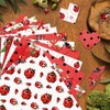 Feivando 24 Sheets Ladybug Scrapbook Paper 12'' × 12'' Double-Sided