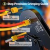 Preciva Ferrule Crimping Tool Kit, Self-Adjustable Ratchet Crimper for AWG