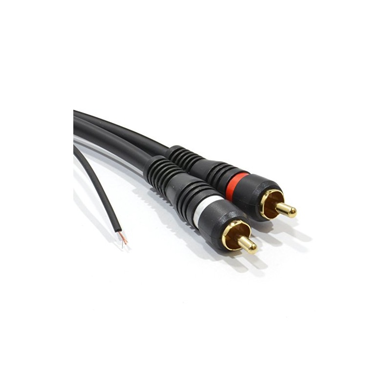 2 x RCA Shielded RCA Audio Cable Oxygen Free Copper