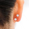 12Pcs Silicone Earring Backs, 18K Silver Earring Back 925 Sterling