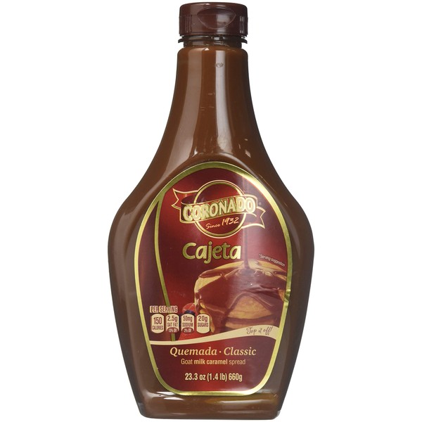 Cajeta Coronado Quemada Classic, 23.3z Goat Milk Spread Caramel Squeeze Bottle (Quemada, 2 Pk)