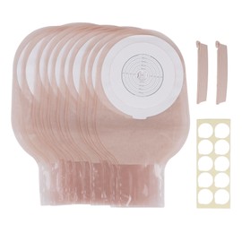 10pcs Colostomy Bags Leak Proof Safe Comfortable Portable Ostomy Pouch for Daily Life Travel Use